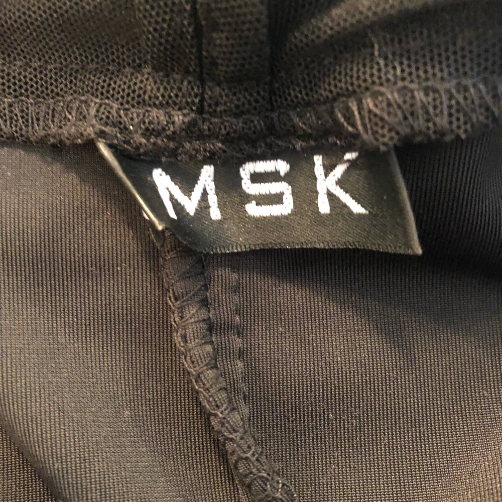 MSK Womens Blouse Shirt Black - Picture 2 of 8